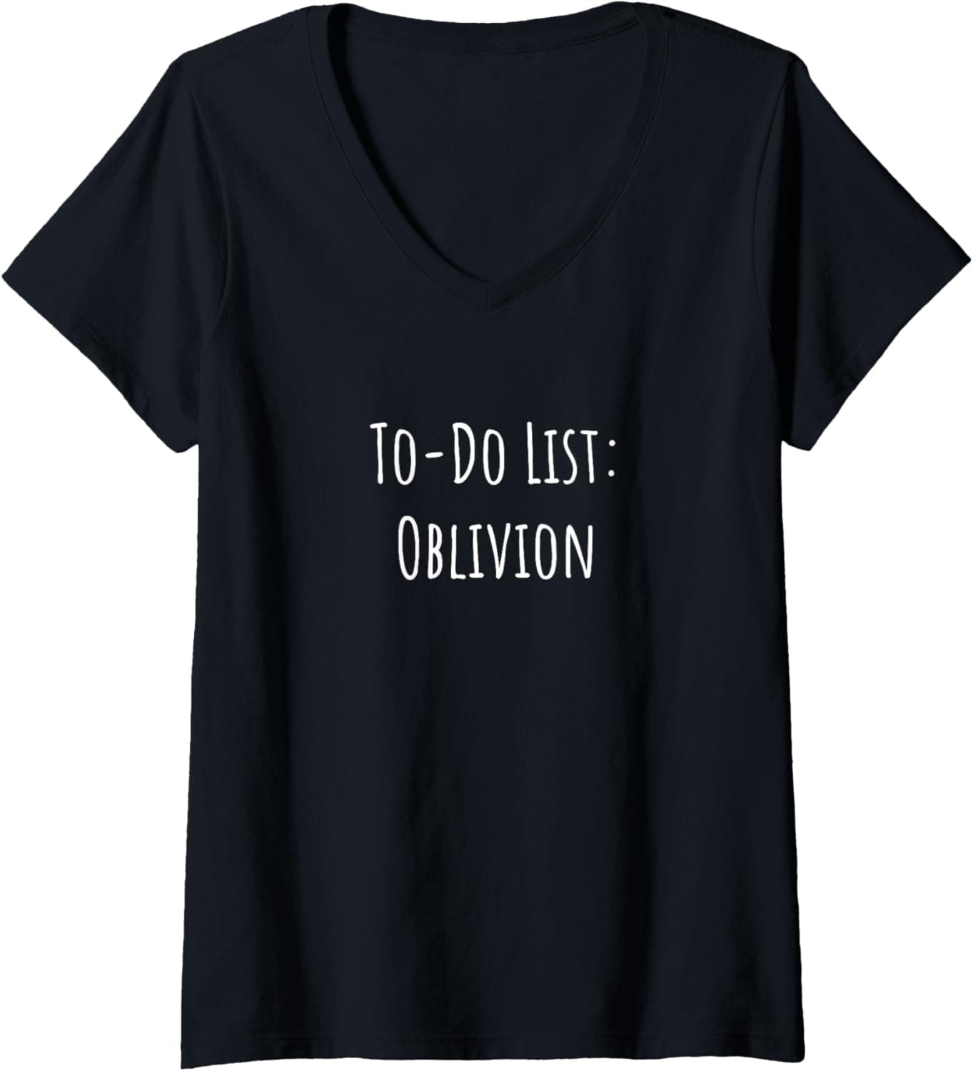 Womens To-Do List: Oblivion V-Neck T-Shirt
