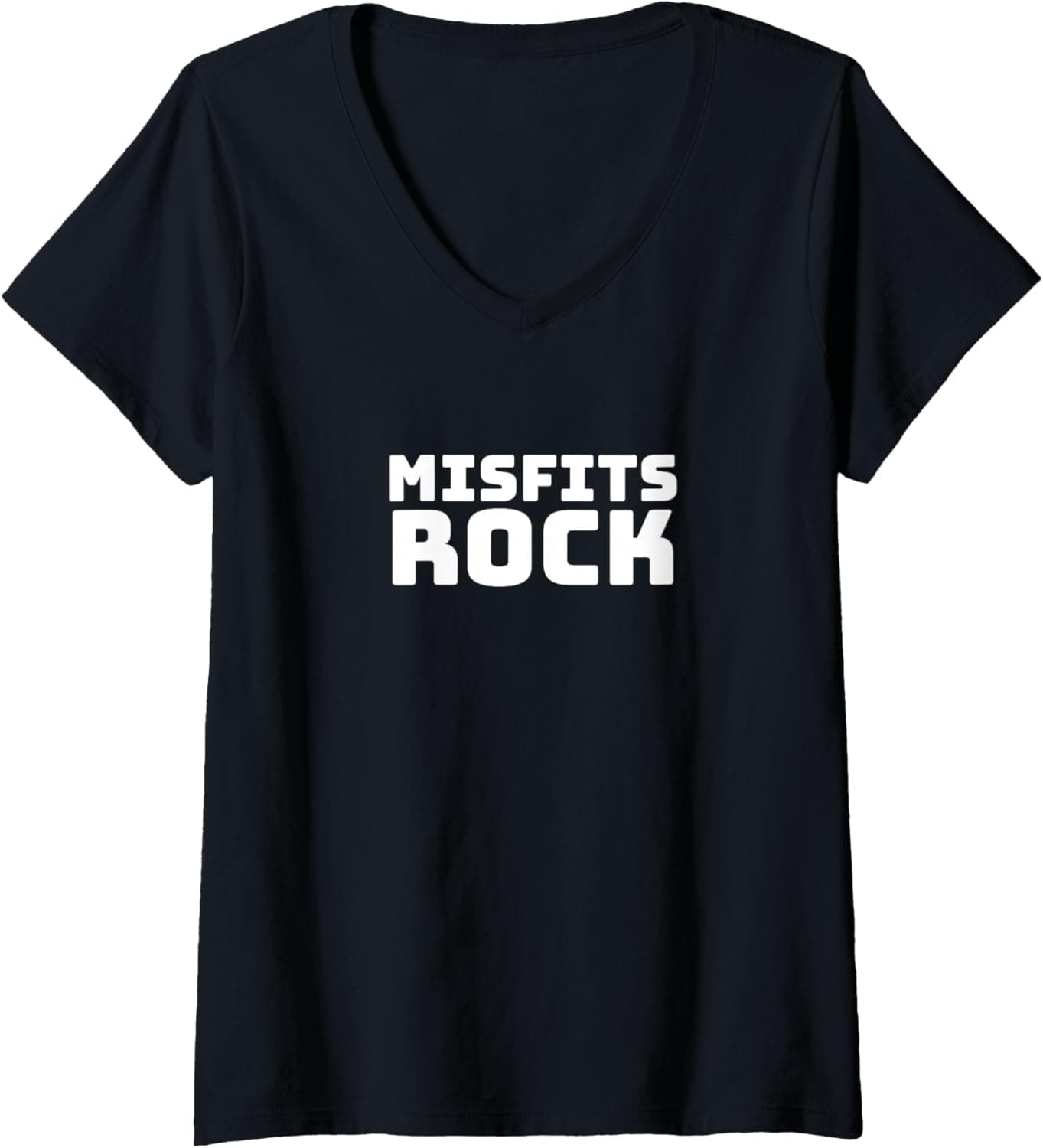 Womens Misfits skirt V-Neck T-Shirt