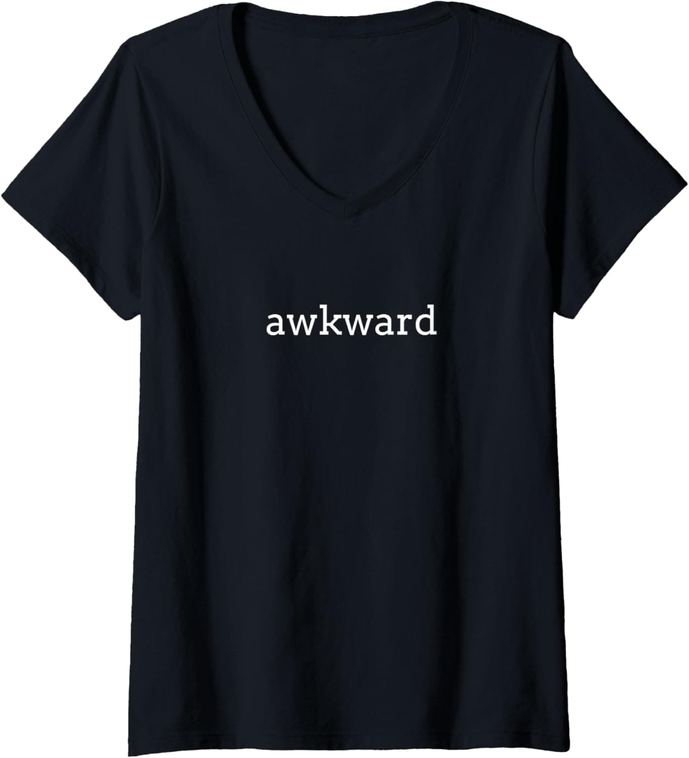 Womens Awkward V-Neck T-Shirt