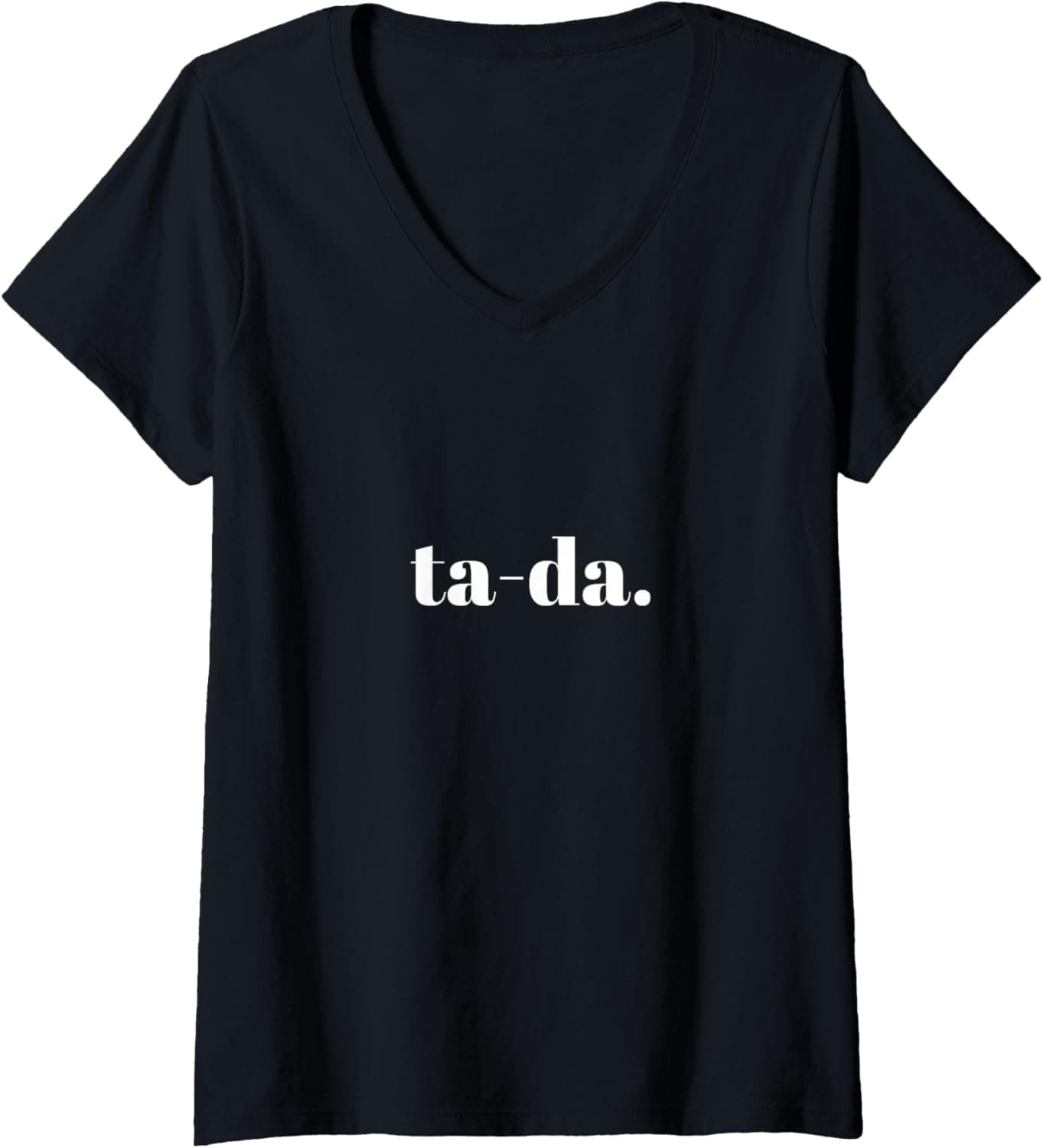 Womens Ta-da V-Neck T-Shirt