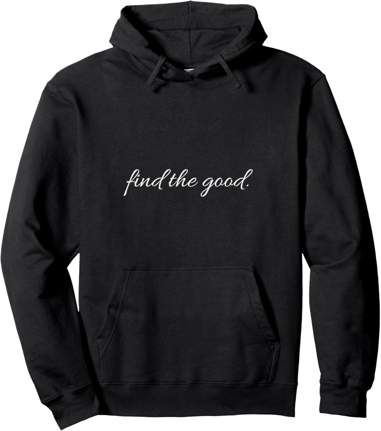 Statement Blend Unisex Adult Black Small Classic Fit Solid Color Cotton Long Sleeve Pullover Hoodie with Kangaroo Pocket - Self-Improvement Theme - Boys & Men - Birthday Occasion